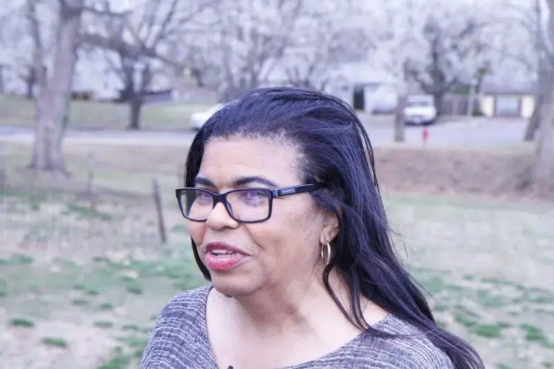 Edwina St. Rose is part of the team working to preserve an African American cemetery in Charlottesville, VA. Image by Arthur Jones. United States, 2017.