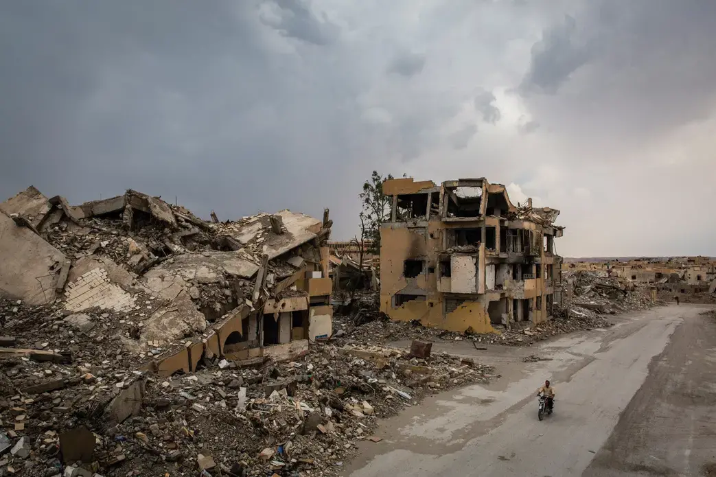 President Trump has said of Syria, “Let the other people take care of it now.” His repudiation of responsibility is striking, given that during his Administration the U.S. military, in its zeal to destroy isis, has reduced huge swaths of the country to wasteland. Photograph by Ivor Prickett / Panos. President Trump has said of Syria, “Let the other people take care of it now.” His repudiation of responsibility is striking, given that during his Administration the U.S. military, in its zeal to destroy isis, has reduced huge swaths of the country to wasteland. Photograph by Ivor Prickett / Panos.