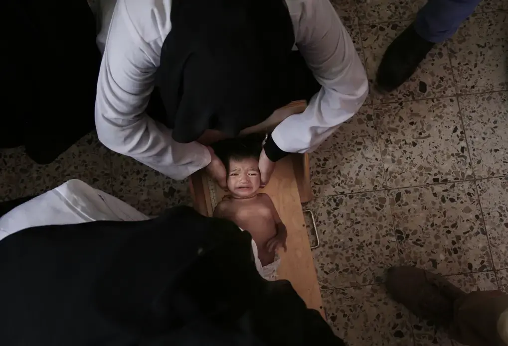 Hospital in al-Khoukha, Yemen. Image by Nariman El-Mofty. Yemen, 2018. Hospital in al-Khoukha, Yemen. Image by Nariman El-Mofty. Yemen, 2018.