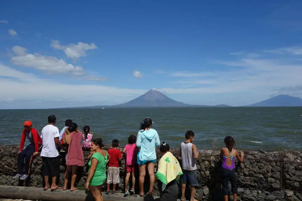 Scientists' biggest concern over the proposed canal is the effect that dredging and boat traffic could have on Lake Nicaragua, a strategic drinking water source for Nicaragua and all of Central America. Image by Chris Kraul. Nicaragua, 2015. Media file: nicacanallakeometepe1.jpg