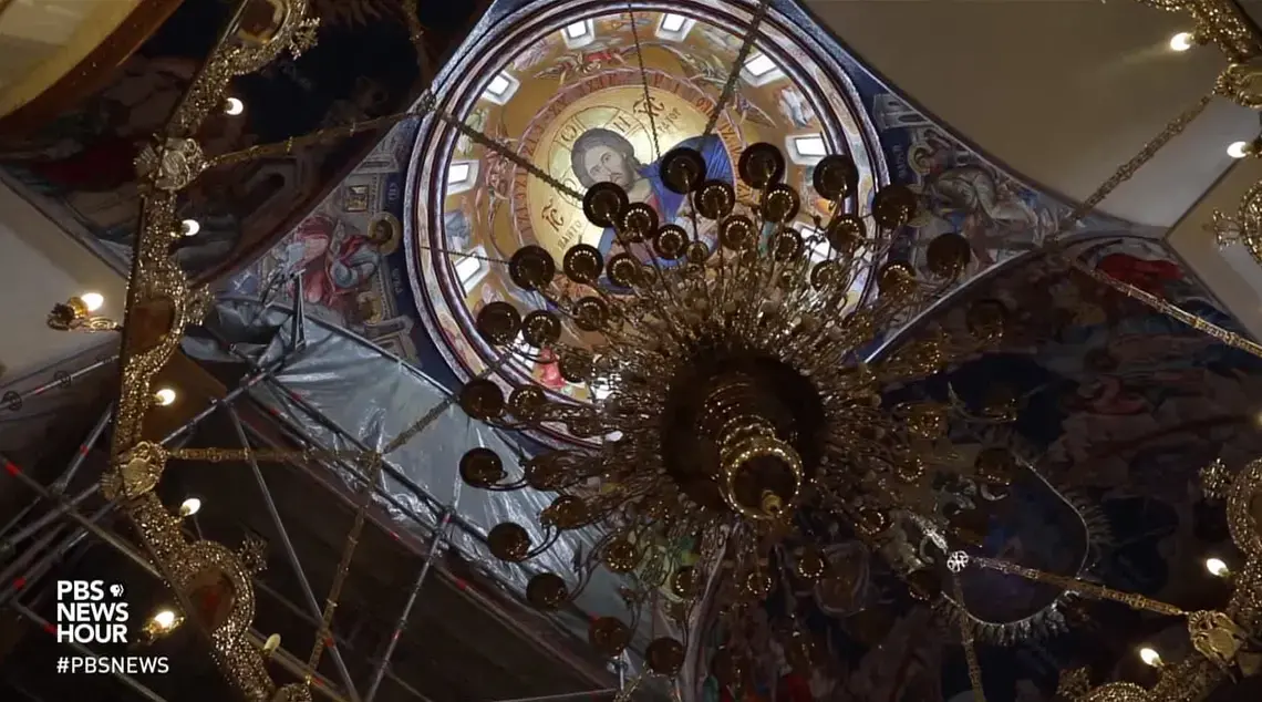 Religion and nationalism are key factors in preventing peace in the Balkans. Image by the PBS NewsHour. Serbia, 2018. Religion and nationalism are key factors in preventing peace in the Balkans. Image by the PBS NewsHour. Serbia, 2018.
