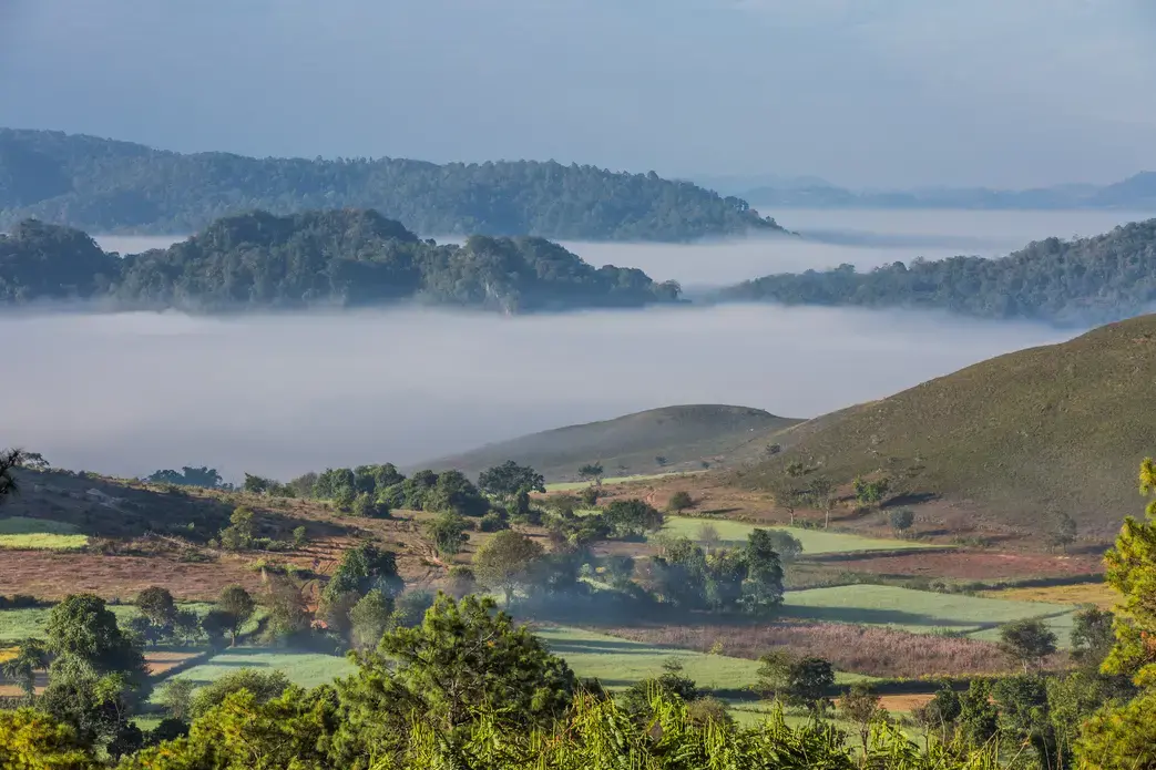 A valley in Shan state, Myanmar, an epicenter of the country's meth trade. Image by Franck Camhi / Shutterstock. Myanmar, undated. A valley in Shan state, Myanmar, an epicenter of the country's meth trade. Image by Franck Camhi / Shutterstock. Myanmar, undated.