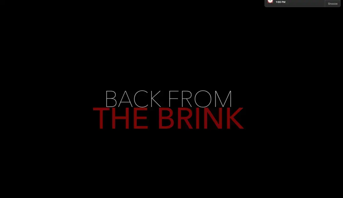Back From The Brink: An After War Story. Image courtesy of Dustin Jones. Back From The Brink: An After War Story. Image courtesy of Dustin Jones.