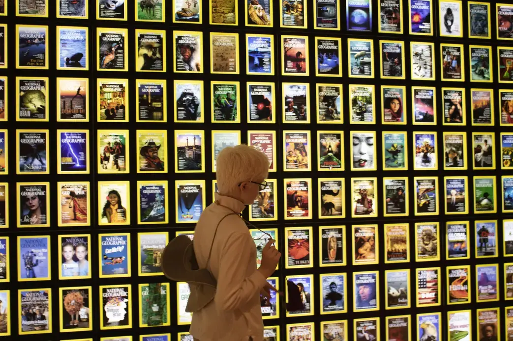 Students gathered at National Geographic headquarters in Washington D.C. to see screenings of two films, both funded by the Pultizer Center. Image by Alyssa Sperrazza. United States, 2018.