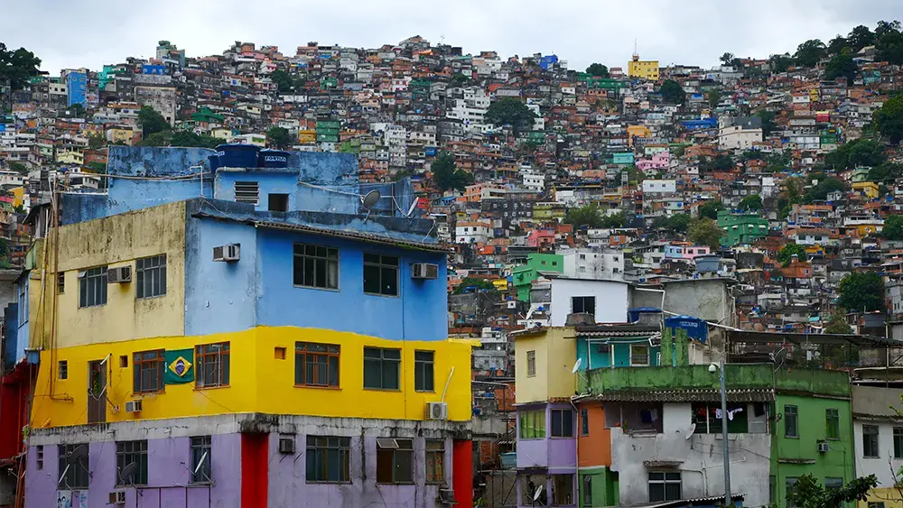 Rio's Rocinha favela. Image by J_UK / Shutterstock. Brazil, undated. Rio's Rocinha favela. Image by J_UK / Shutterstock. Brazil, undated.