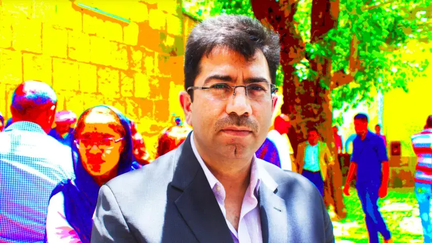 Mirza Dinnayi, a Yazidi activist and humanitarian, helped the German state of Baden-Württemberg transport more than 1,000 survivors of ISIS slavery to Germany for medical and psychological treatment in an unprecedented asylum program. Image by Emily Feldman/Illustration by Lyne Lucien/The Daily Beast. Iraq, 2015.