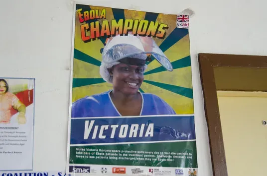 Ebola workers were hailed as heroes around the world but Amy Maxmen found that many who risked their lives were underpaid, paid late or never paid at all. Image courtesy of Amy Maxmen. Sierra Leone, 2015. Media file: nuse-victoria_amy-maxmen-536x355.jpg