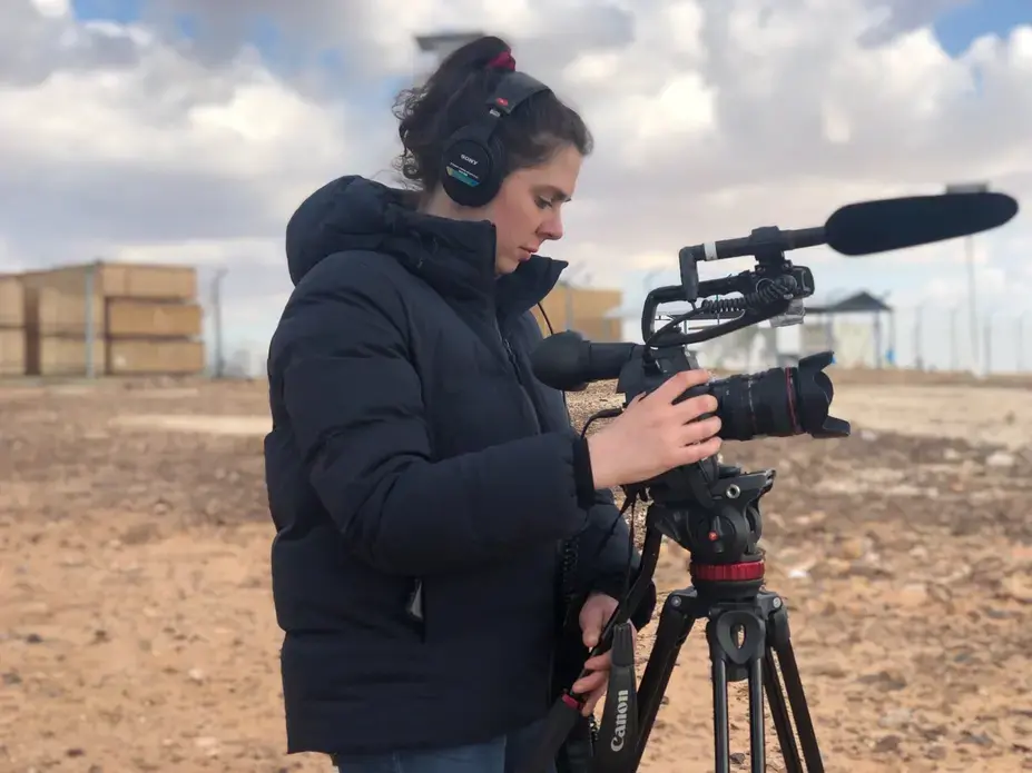Melanie Saltzman in the field. Image courtesy of Melanie Saltzman. 2019.
