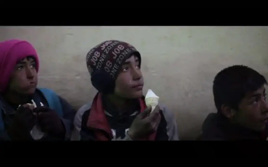 A still shot from the broadcast by PBS NewsHour, June 18, 2013. Media file: poetrynh.jpg