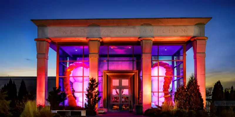 Kinkead Pavilion entrance within the Krannert Art Museum. Image by Fred Zwicky. United States, undated.