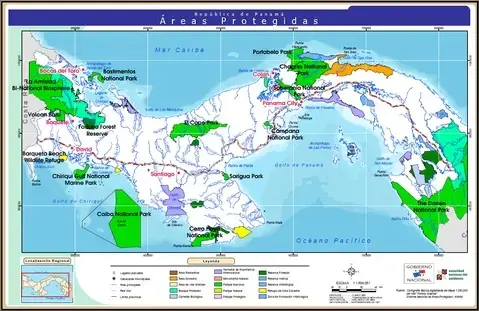 Panama's protected areas. Image by Nash Landesman. Panama, 2017.