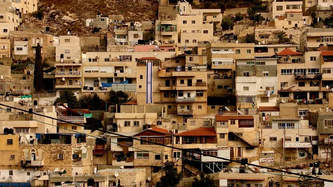 The Silwan neighborhood in East Jerusalem. Image by Uri Blau. Israel, 2015. Silwan neighborhood..