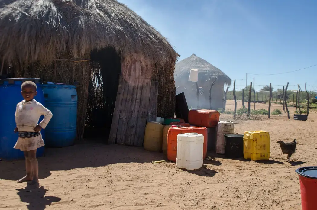 Rapid development in Botswana has led to rapid desertification. Image by Linda Qiu. Botswana, 2013. Botswana's Diamond-Cattle-Water Paradox