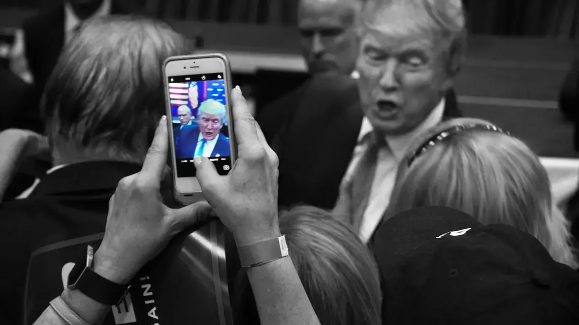 Trump rally. Image by Max Toomey. United States, 2017. Trump rally. Image by Max Toomey. United States, 2017.