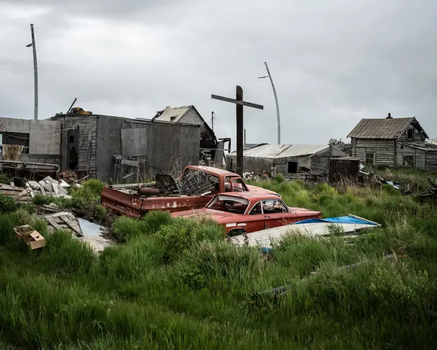 The view from Kotzebue, Alaska. © Guillaume Herbaut / INSTITUTE for Le Monde. United States, 2013. Media file: kotzebue.jpg