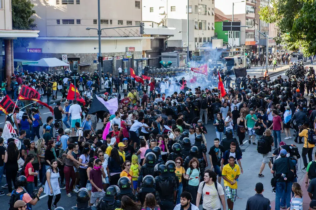 Photos: Brazilian Riot Police Squashed a Big Protest During the World ...