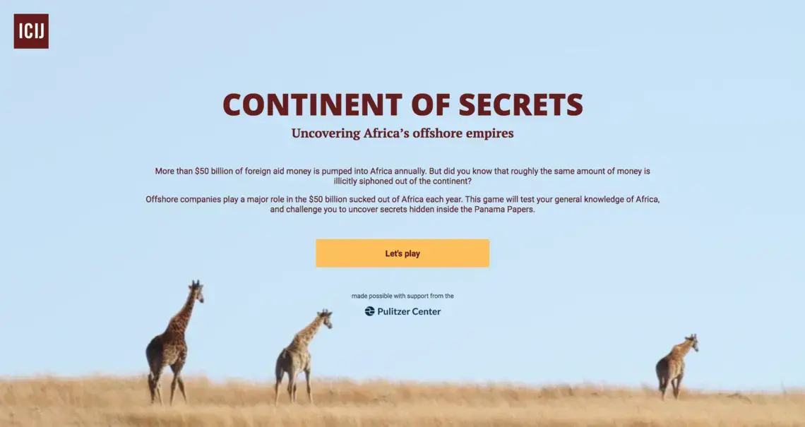 Still from "Continent of Secrets: Uncovering Africa’s Offshore Empires." Continent of Secrets: Uncovering Africa’s Offshore Empires