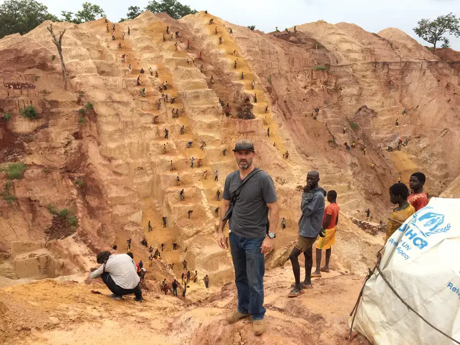 Writer Peter Gwin reported from a goldmine run by a former Seleka general outside the town of Bambari. Image by Peter Gwin. Central African Republic, 2017. 