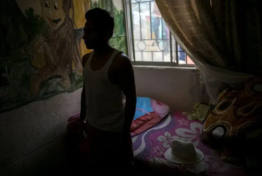 Alexander, a young man from Honduras, has been living in a house on the outskirts of Ciudad Juárez since he was sent across the border as part of the U.S. government's "remain in Mexico" program. Image by Ivan Pierre Aguirre. Mexico, 2019. Alexander, a young man from Honduras, has been living in a house on the outskirts of Ciudad Juárez since he was sent across the border as part of the U.S. government's "remain in Mexico" program. Image by Ivan Pierre Aguirre. Mexico, 2019.