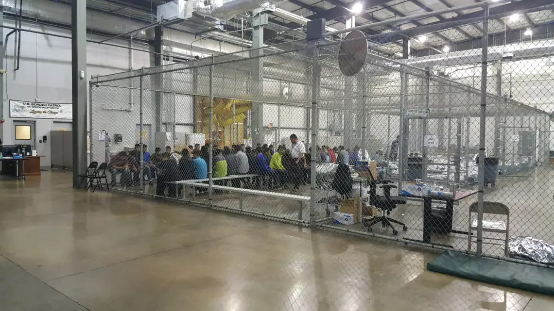 Border detention center. Image by Wikimedia Commons. United States, 2018. Border detention center. Image by Wikimedia Commons. United States, 2018.