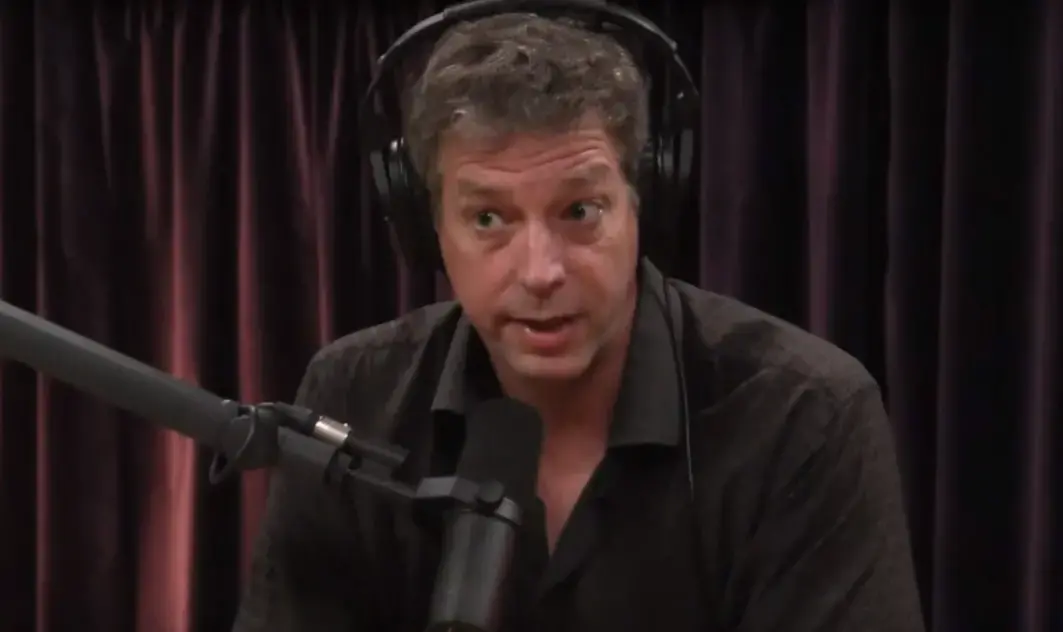 Michael Scott Moore speaks to Joe Rogan about his new book. United States, 2018.