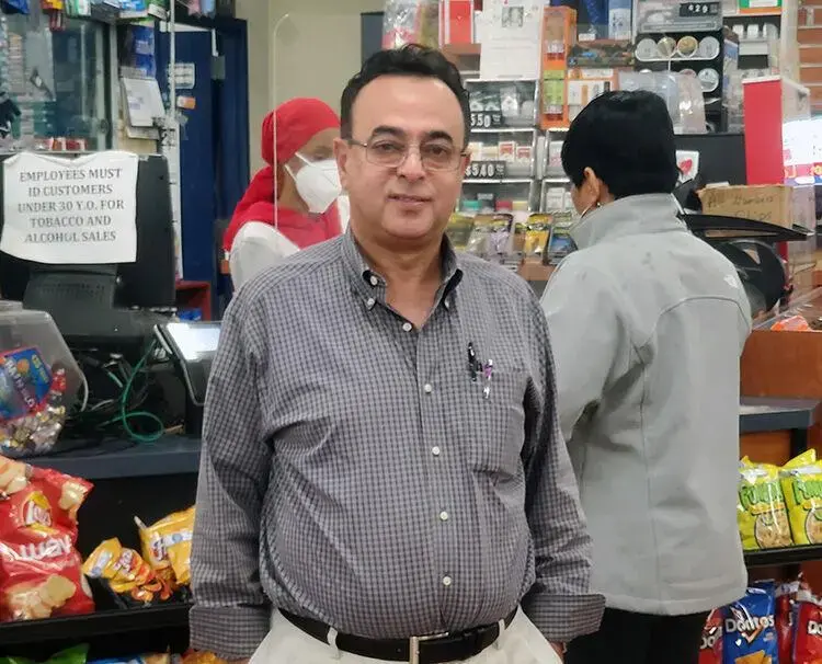 “As a Palestinian, we had a lot of the same problems,” Nabali Khaled Salameh said. “I share a lot of the values and experiences with the people of this neighborhood.” Image by Sylvester Brown Jr. United States, 2020. “As a Palestinian, we had a lot of the same problems,” Nabali Khaled Salameh said. “I share a lot of the values and experiences with the people of this neighborhood.” Image by Sylvester Brown Jr. United States, 2020.