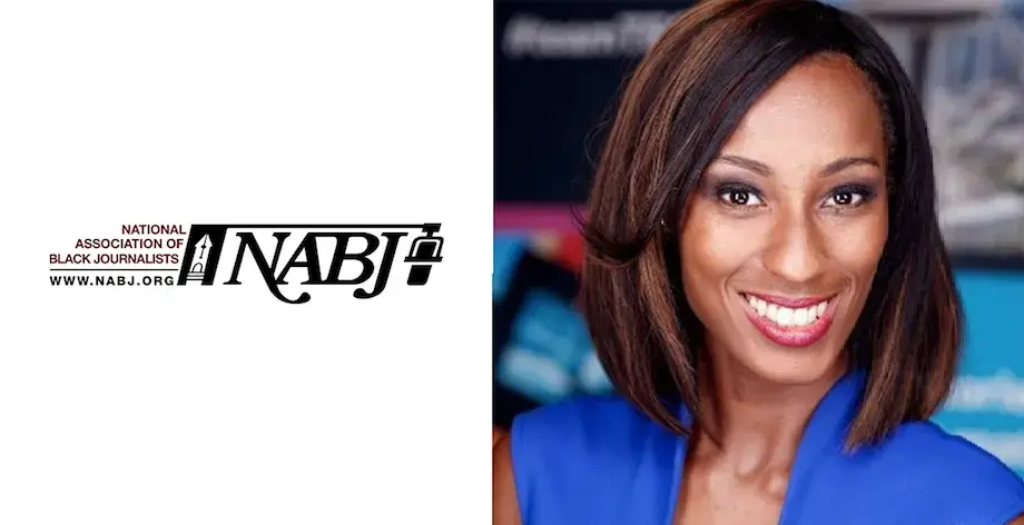 Melissa Noel wins a Salute to Excellence Award from NABJ. Image by Kate Karstens. United States, 2018. Melissa Noel wins a Salute to Excellence Award from NABJ. Image by Kate Karstens. United States, 2018.