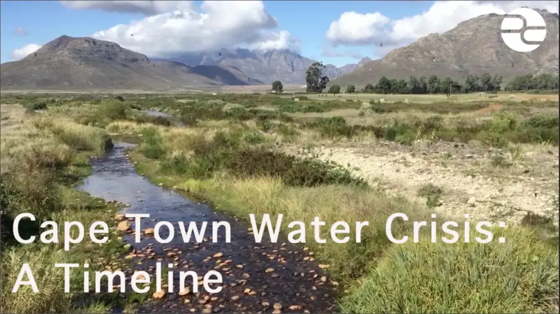 The Berg River in April 2018, normally a rushing river and a main water supply to the city of Cape Town. Image by Jacqueline Flynn. South Africa, 2018. The Berg River in April 2018, normally a rushing river and a main water supply to the city of Cape Town. Image by Jacqueline Flynn. South Africa, 2018.