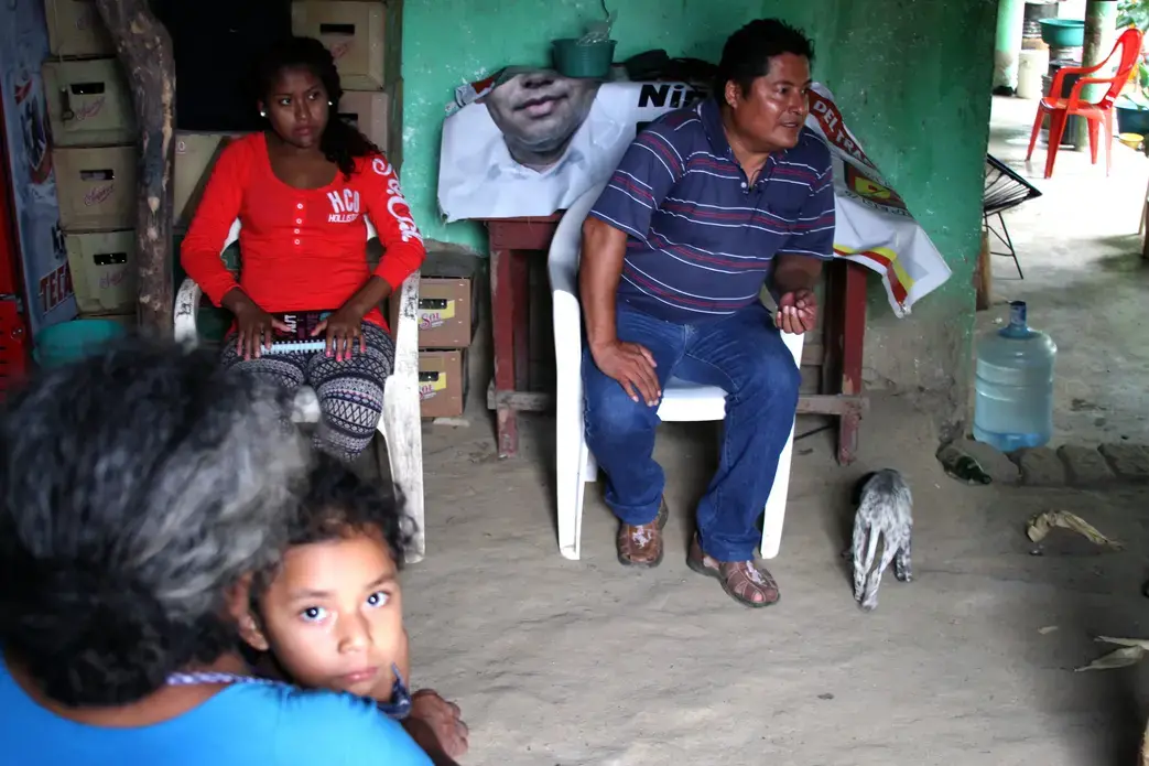 Image by Kara Andrade. Mexico, 2015.
UPOEG community leader and political activist Miguel Angel Jiménez Blanco spoke to voters’ in small towns – San Marcos, Límon, Ayutla, Tecoanapa – in order to collect testimonies of alleged vote-buying and coercion in San Marcos, Guerrero in June 2015. Media file: miguelangle01.jpg