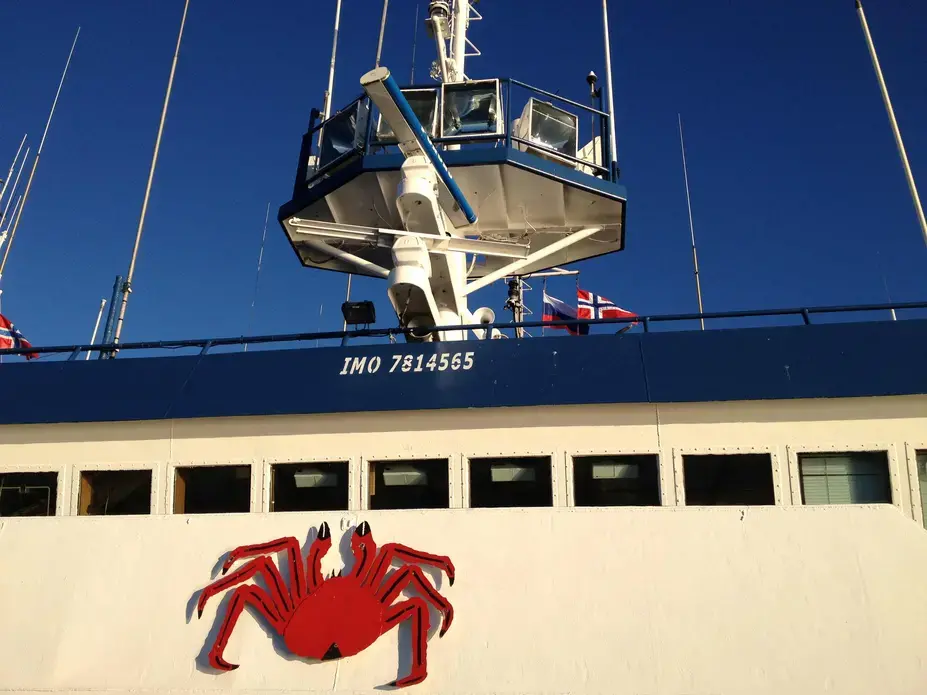 A Russian crab fishing vessel. Image by Olivier Truc. Norway, 2013. Media file: img_3543_3264x2448.jpg