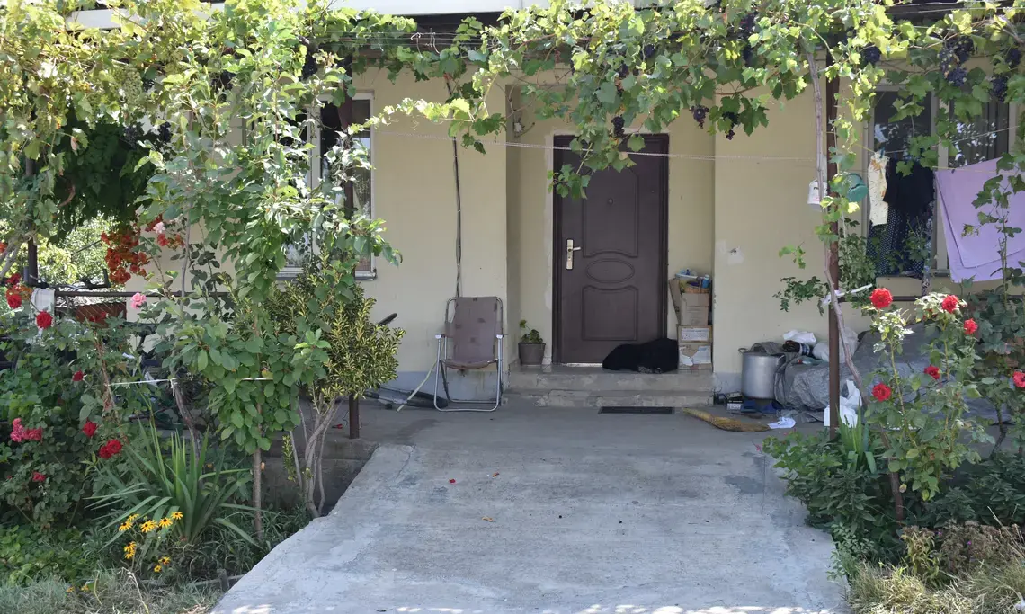 A home in Tserovani, a government-built settlement for people displaced from South Ossetia. Image by Kaitlyn Johnson. Georgia, 2019.