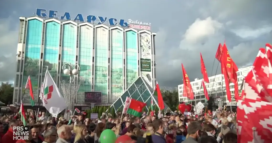 Belarus pro-regime protest Media file: Belarus pro-regime protest screenshot.png