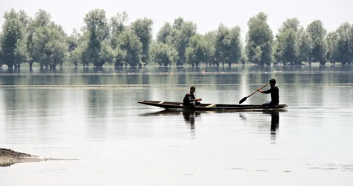 Image by Reana Thomas. Kashmir, 2014. Media file: wular_lake_june_25th_35.jpg