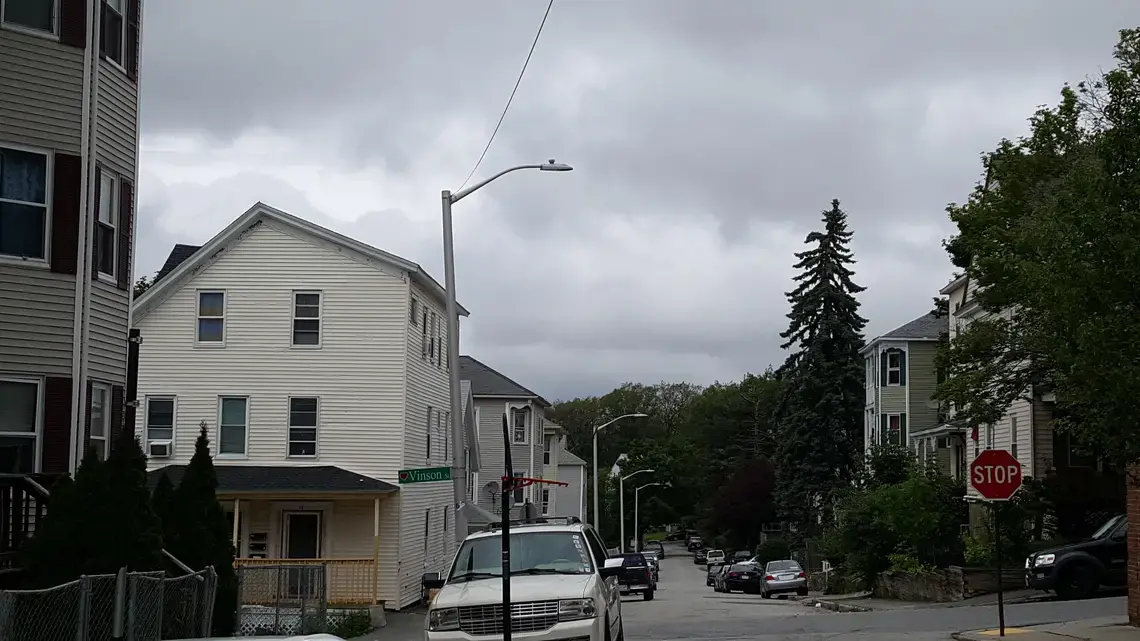 This street in Shrewsbury, MA, houses many of the refugees who first arrive to the United States. Image by Ani Gururaj. Massachusetts 2018. This street in Shrewsbury, MA, houses many of the refugees who first arrive to the United States. Image by Ani Gururaj. Massachusetts 2018.