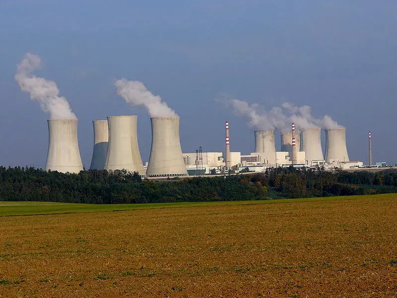 The Dukovany Nuclear Power Station. Image courtesy of Wikimedia Media Commons. Czech Republic, 2017.