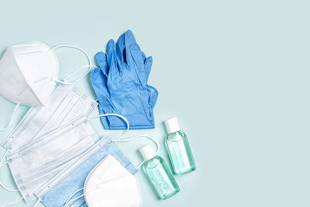 Face mask protection KN95 or N95 and surgical masks for protection. Image by Igisheva Maria / Shutterstock. 2020. Face mask protection KN95 or N95 and surgical masks for protection. Image by Igisheva Maria / Shutterstock. 2020.