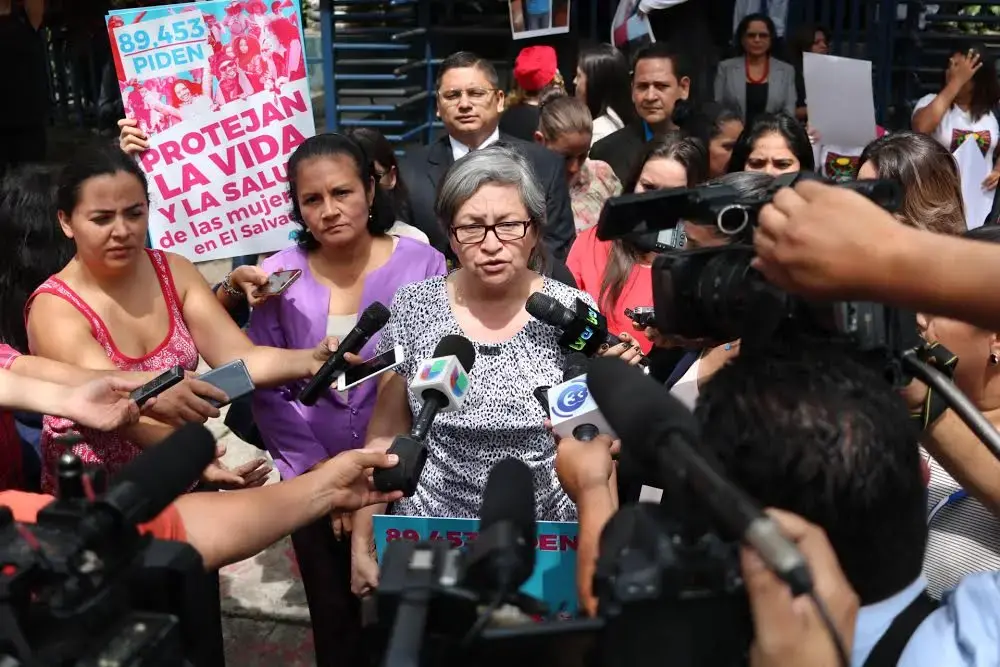 El Salvador is one of only five countries in the world where abortion is illegal under any circumstance, and even a miscarriage can lead to 30 years in jail. In August, activists in El Salvador protested in front of the Legislative Assembly to change the law and legalize abortion under certain cases including rape and when a pregnancy threatens the life of the mother. El Salvador is one of only five countries in the world where abortion is illegal under any circumstance, and even a miscarriage can lead to 30 years in jail. In August 2017, activists in El Salvador protested in front of the Legislative Assembly to change the law and legalize abortion under certain cases including rape and when a pregnancy threatens the life of the mother. Image by Lauryn Claassen. El Salvador, 2017.