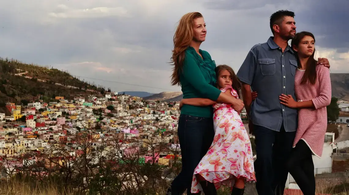 The Valdez family — Joy, daughter Catalina, Rafael and daughter Maya — lives in the city of Zacatecas, Mexico, but hopes eventually to return to the Seattle area. Image by Erika Schultz. Mexico, 2019. The Valdez family — Joy, daughter Catalina, Rafael and daughter Maya — lives in the city of Zacatecas, Mexico, but hopes eventually to return to the Seattle area. Image by Erika Schultz. Mexico, 2019.