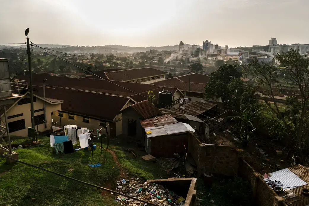 A view of Kampala, the capital city of Uganda. Image by Jake Naughton. Uganda, 2017.
