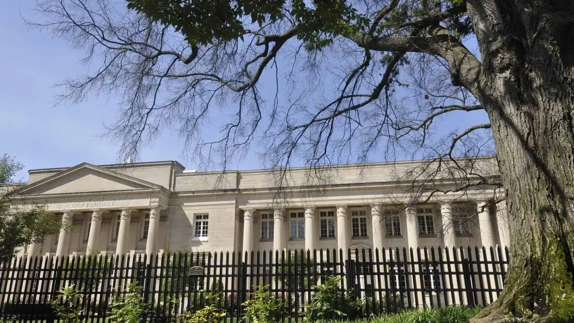 There have been over 3,000 bankruptcy filings in North Carolina since the COVID-19 pandemic began. Federal bankruptcy courts like Charlotte’s, based in the Charles R. Jonas Federal Building, above, have continued to see a steady stream of filings despite extraordinary measures to stem economic bleeding. Image by Robert Lahser. United States, undated.