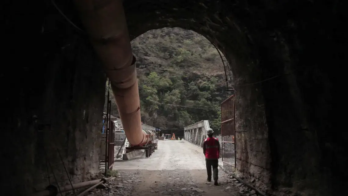 Still under construction after more than ten years, the Melamchi water tunnel has faced numerous delays and setbacks. Image by Pierre Kattar. Nepal, 2015. Media file: tunnel_02_toned.jpg