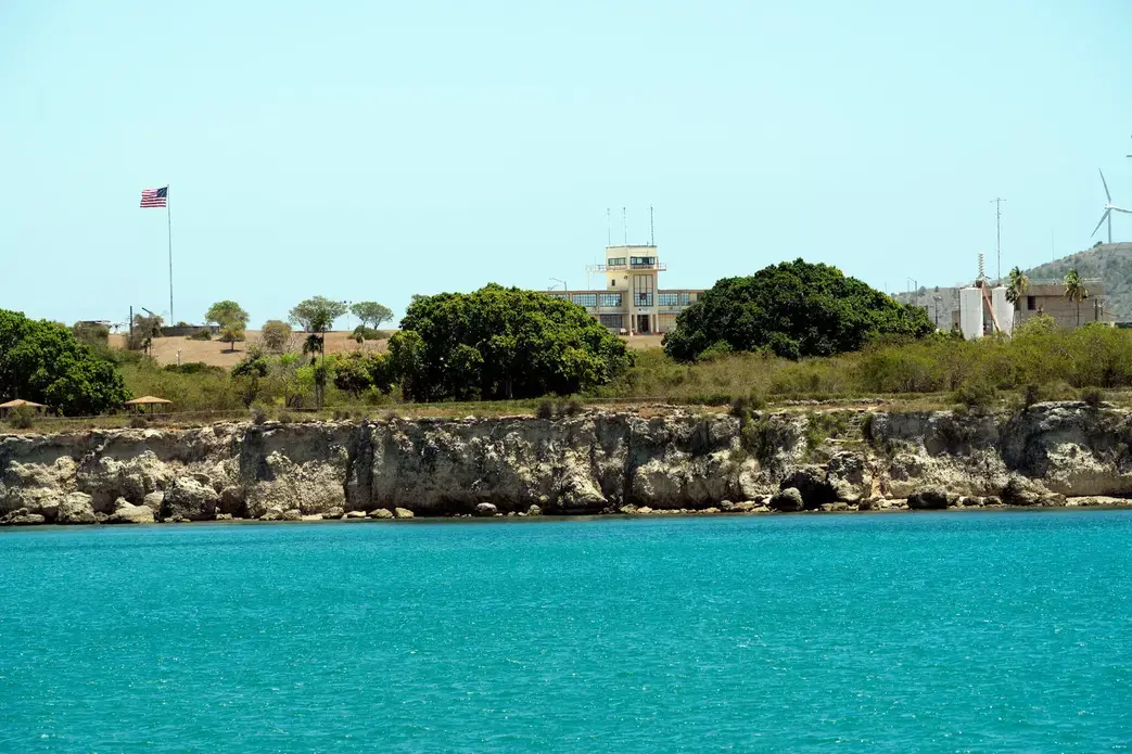 This photograph, reviewed and approved by the U.S. military, shows Guantánamo Bay, Cuba. Image by Doug Mills/The New York Times. United States, undated. This photograph, reviewed and approved by the U.S. military, shows Guantánamo Bay, Cuba. Image by Doug Mills/The New York Times. United States, undated.