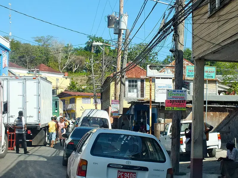 Johnson Town, Lucea, Jamaica. Image by Roger Russell via Flickr. Jamaica, 2013. Media file: 8150674531_82a90f6446_c.jpg