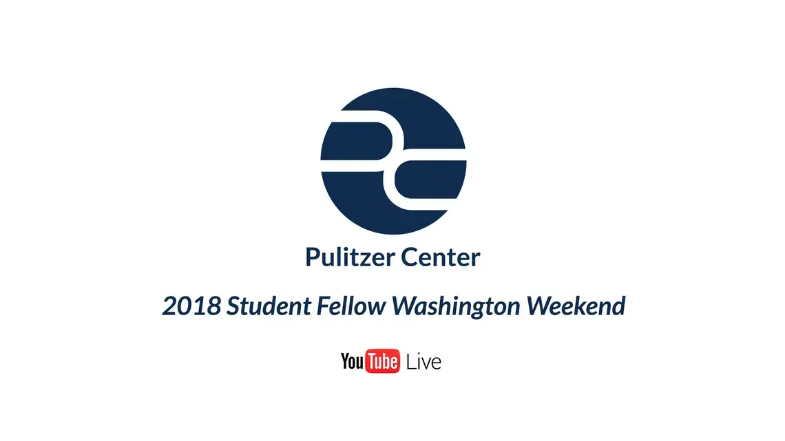 Student fellow presentations and panels with professional journalists will be livestreamed on the Pulitzer Center's Youtube channel.