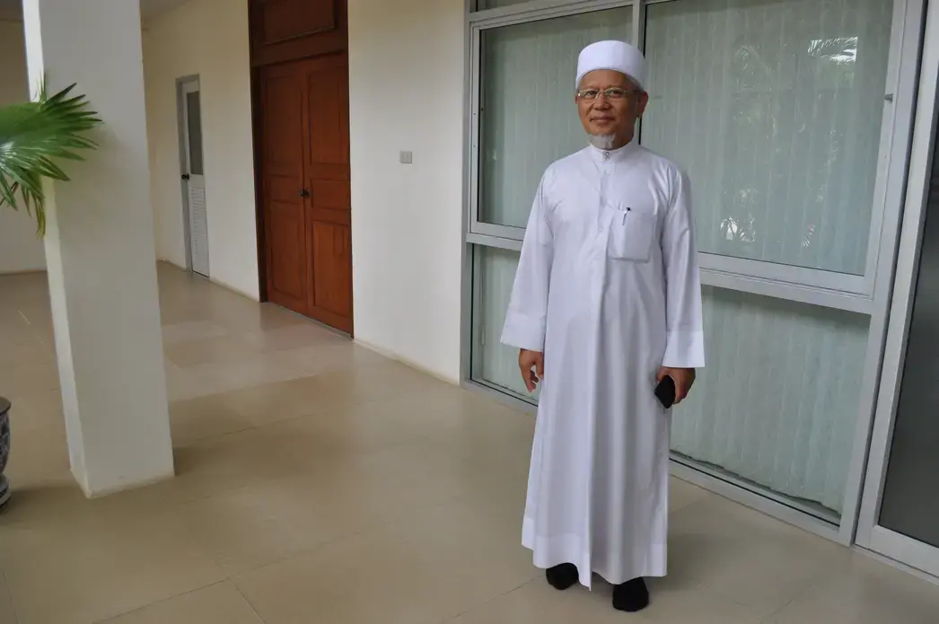 Ismail Lutfi Japakiya at Fatoni University in Thailand. Image by Krithika Varagur. Thailand, 2018. Ismail Lutfi Japakiya at Fatoni University in Thailand. Image by Krithika Varagur. Thailand, 2018.