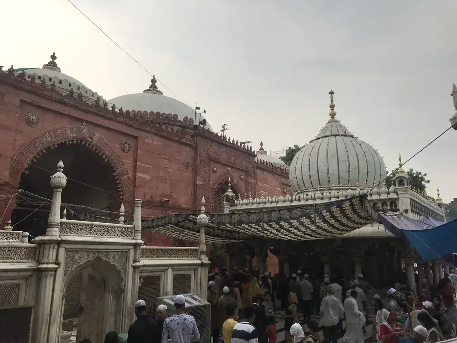 The dargah of 14th-century Sufi saint Nizamuddin Auliya in New Delhi. Image by Nikhil Mandalaparthy. India, 2019. The dargah of 14th-century Sufi saint Nizamuddin Auliya in New Delhi. Image by Nikhil Mandalaparthy. India, 2019.
