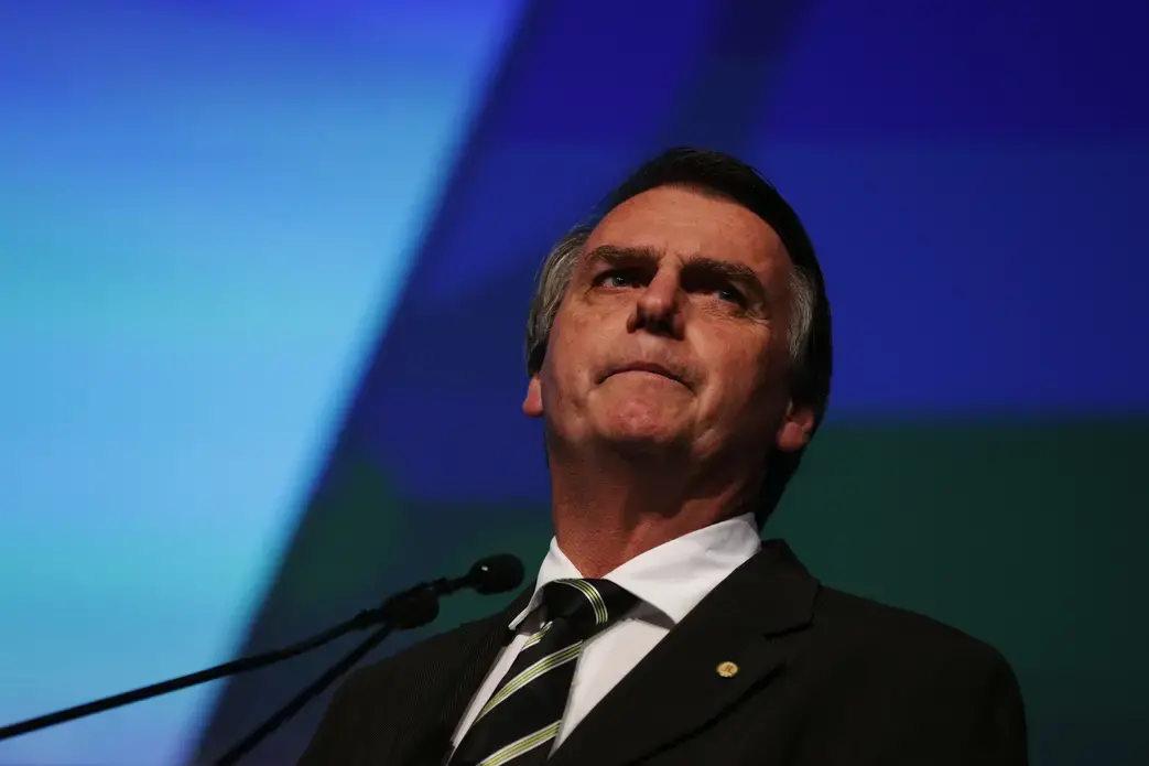 Then president-elect of Brazil Jair Bolsonaro during participation in the Unica Forum 2018. Image by Marcelo Chello. Brazil, 2018. Then president-elect of Brazil Jair Bolsonaro during participation in the Unica Forum 2018. Image by Marcelo Chello. Brazil, 2018.