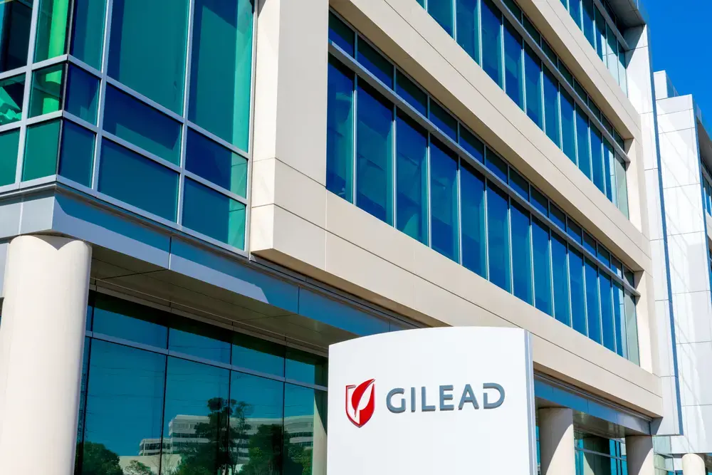 Gilead sign at headquarters in Silicon Valley. Image by Michael Vi / Shutterstock. United States, 2020. Gilead sign at headquarters in Silicon Valley. Image by Michael Vi / Shutterstock. United States, 2020.