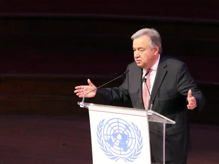 U.N. Secretary-General Antonio Guterres. Image courtesy International Maritime Organization / CC BY 2.0. 2017. U.N. Secretary-General Antonio Guterres. Image courtesy International Maritime Organization / CC BY 2.0. 2017.