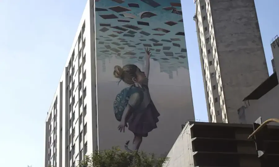 Although Brazilians have the right to education, as illustrated by this artwork on a São Paulo building, it is still out of reach for many—including, too often, people with autism. Image by Amanda Michelle Gordon. Brazil, 2018. Although Brazilians have the right to education, as illustrated by this artwork on a São Paulo building, it is still out of reach for many—including, too often, people with autism. Image by Amanda Michelle Gordon. Brazil, 2018.